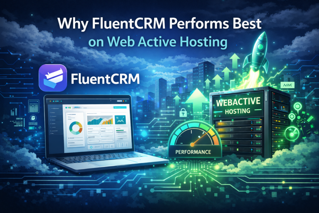 fluentcrm on web active hosting